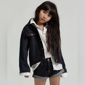 One Teaspoon Organic Raw Bandit Trucker Jacket kids size 9-10 - NWT